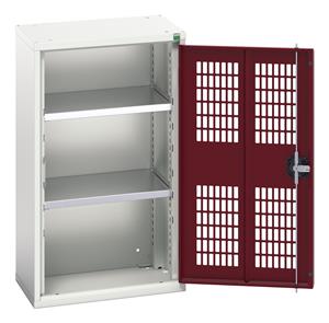 16926711.** verso ventilated door cupboard with 2 shelves. WxDxH: 525x350x900mm. RAL 7035/5010 or selected